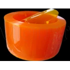  Tirai PVC / Plastik Strip Curtain Orange Clear 1