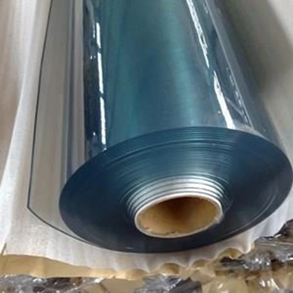 Tirai PVC biru clear sheet Lebar 1.2 Meter