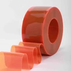 Tirai PVC / Plastik Curtain Orange Roll 1