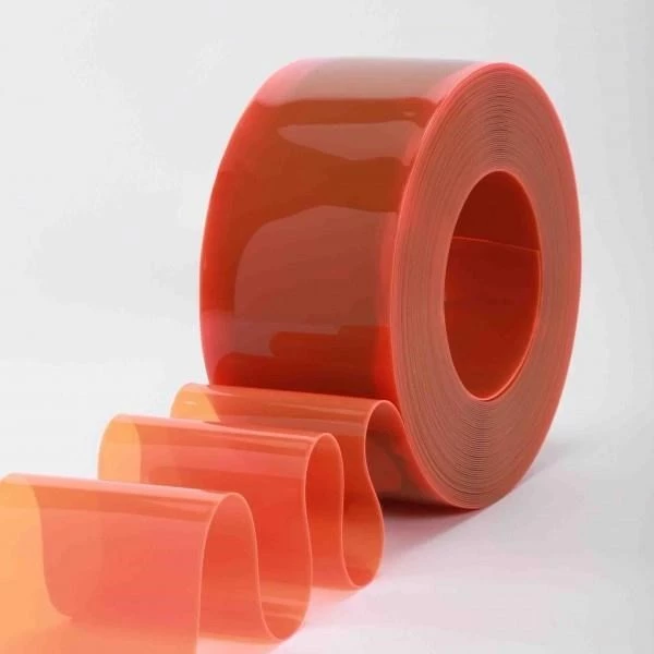 Tirai PVC / Plastik Curtain Orange Roll