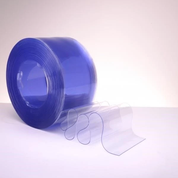 Tirai PVC / Plastik Blue Clear untuk gudang 