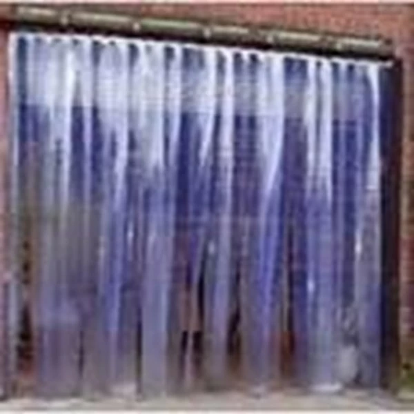 Tirai PVC / Plastik Curtain Blue Clear Tebal 2mm