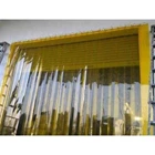 Tirai PVC / Plastik Curtain Orange untuk Pintu 1