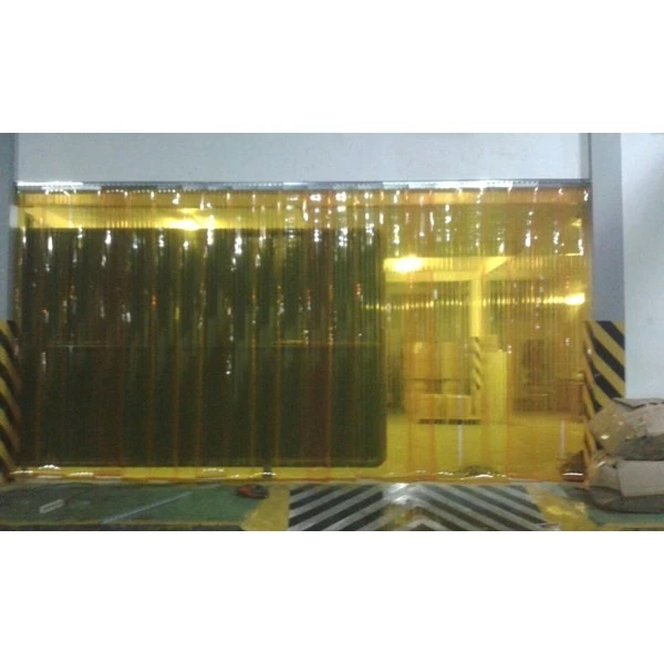Tirai PVC Plastik Curtain Kuning Tebal 2mm