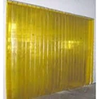 Tirai PVC / Plastik Curtain Orange untuk Pembatas Ruangan 1