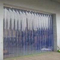Tirai PVC / Plastik Penyekat Gudang Blue Clear