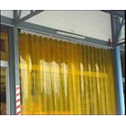 Tirai PVC / Plastik Curtain Mika Orange Untuk Bilik Pintu 1
