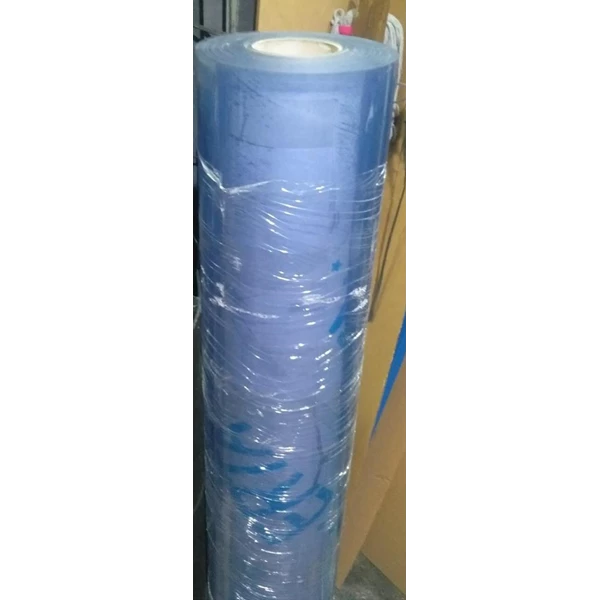 Tirai PVC Plastik Curtain Blue Clear Untuk Pintu partisi
